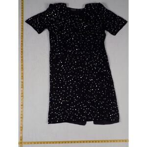 Vintage Jakelin Designs Sequin Beaded Black Dress Size 1X